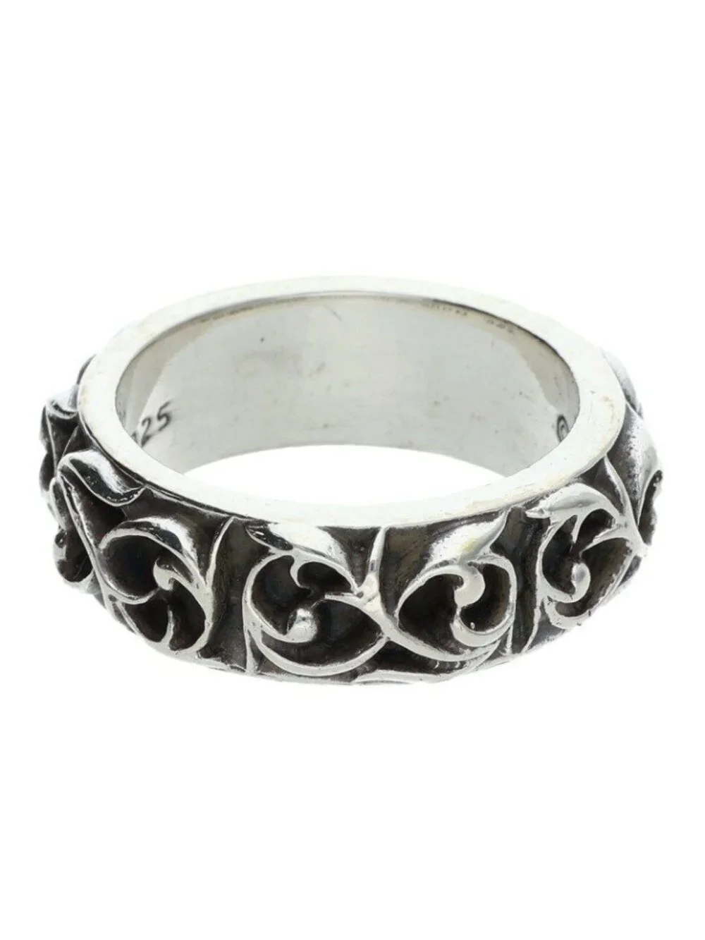 Chrome Hearts Etrnity Vine Band Eternity Silver Ring